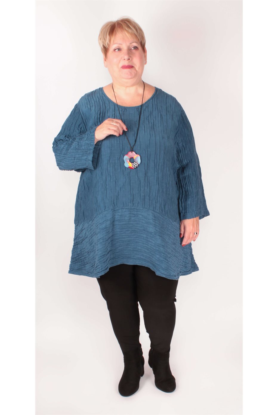 Silk / Linen Azure Tunic 